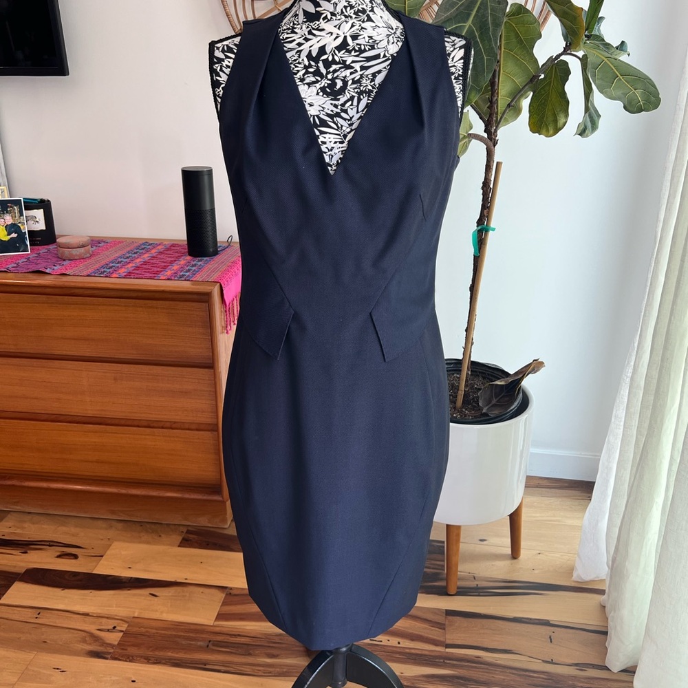 Ted Baker Navy Blue Halter Dress